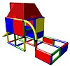 Moveandstic Fabian - Spielhaus mit Dach und Kleinkindrutsche 1