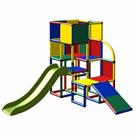 Moveandstic Julian - Spielturm mit Rutsche und Kleinkindrutsche