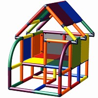 Move and stic - CLAUDI Spielhaus Multicolor