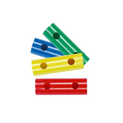 Moveandstic 4er-Set Rohr 15 cm, grün, blau, gelb, rot 