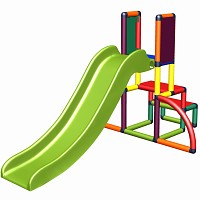 Move and stic Alma - my first Slide Meine erste Rutsche Multicolor Babyrutsche mit Einstiegsset Easy Gartenrutsche MAS 