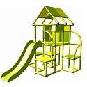 Moveandstic Lina - Spielturm mit Rutsche gelb-apfelgrün