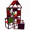 Lisa - GroÃer Turm mit Rutsche in magenta/rot