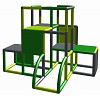 Moveandstic-Baukasten Profi grün-apfelgrün-titangrau Profi grün-apfelgrün-titangrau