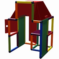 Move and Stic - Spielhaus LUKE mit Bartheke Multicolor