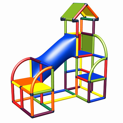 Moveandstic Felix - Kletterturm mit Krabbelröhre und Ausstieg in multicolor