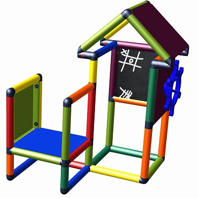 Move and Stic - Spielcenter LEON mit Steuerrad, Tafel und Telefon Multicolor