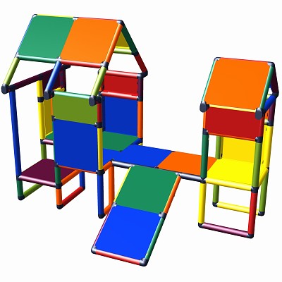 Move and Stic - Spielahaus HANSI mit Kleinkindrutsche Multicolor