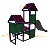 Moveandstic Spielturm Gesa - Kletterturm für Kleinkinder mit Rutsche und Stoffeinsätzen, apfelgrün/titangrau MaÃe Spielturm Gesa - Kletterturm für Kleinkinder mit Rutsche und Stoffeinsätzen, apfelgrün/titangrau MaÃe