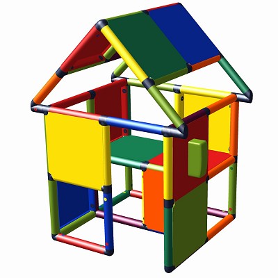 Moveandstic Monte - Spielhaus mit Spieltelefon multicolor