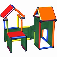 Move and Stic - Meine Kleine Welt Spielhaus Multicolor