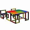 Moveandstic Roya - Kindertisch mit 2 Stühlen Multicolor