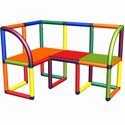 Sitzbank und Sitzecke Mandy Multicolor